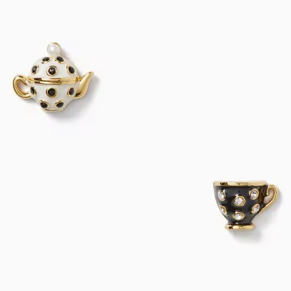 KATE SPADE Alice In Wonderland Teacup Stud Earrings - Picture 1 of 5